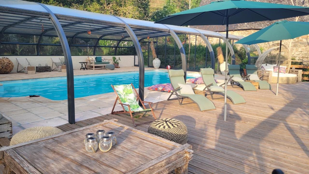 Bed and Breakfast Manoir des Pélies Conques Exterior foto